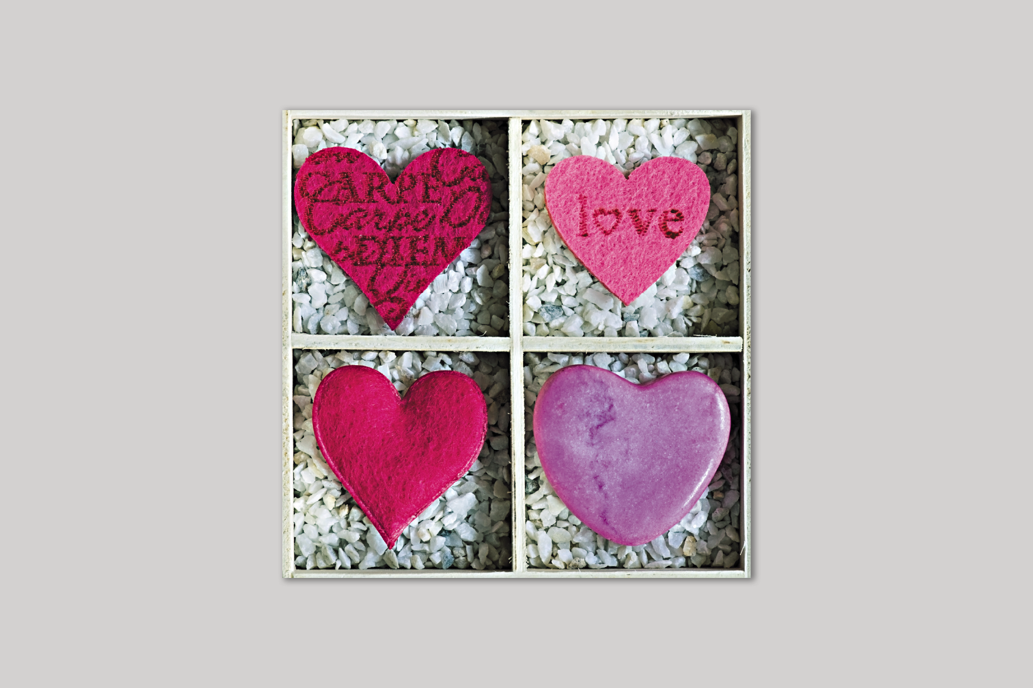 Love Hearts from Exposure range of photographic cards by Icon.