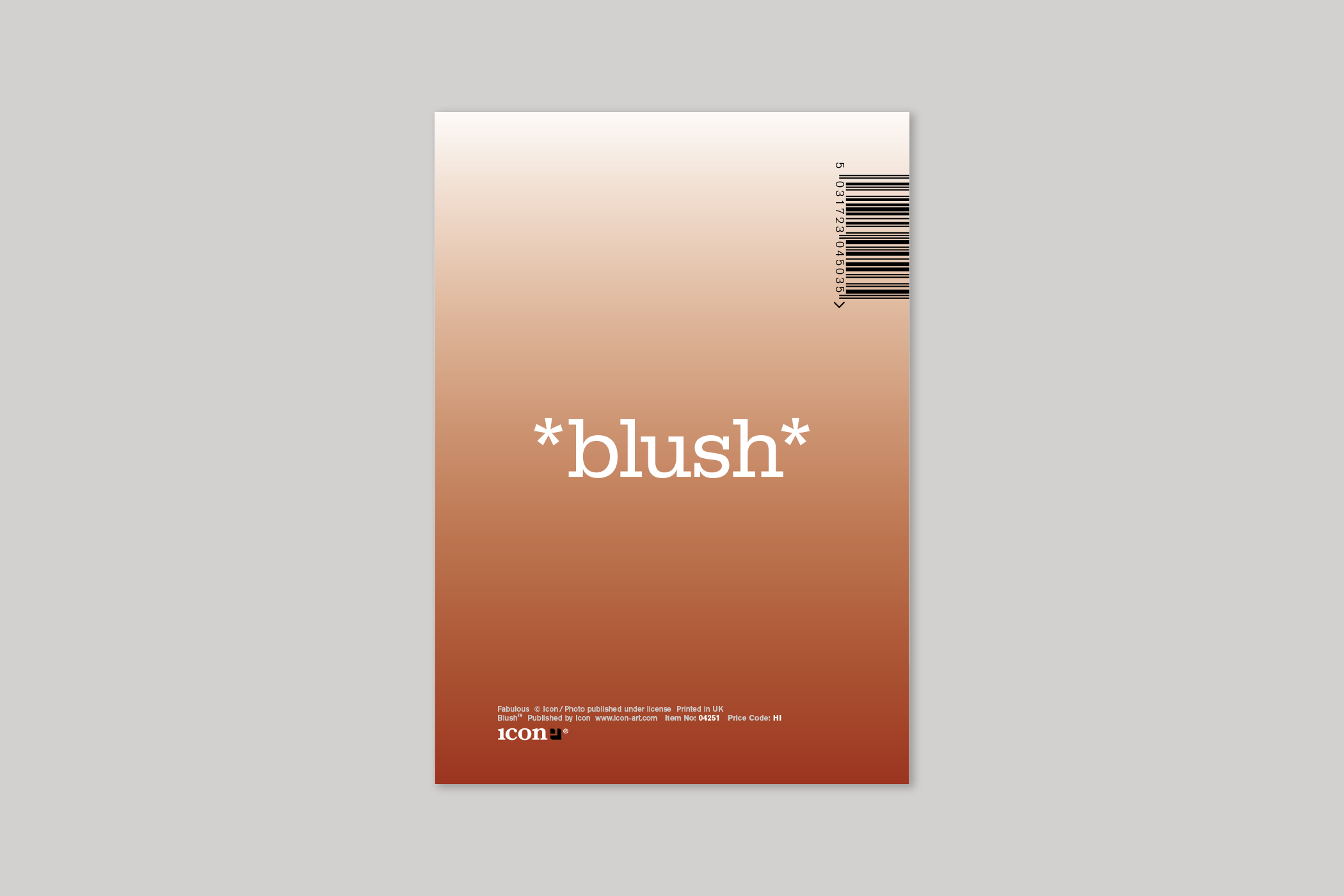 Fabulous from Blush humour range of greeting cards by Icon, with envelope.