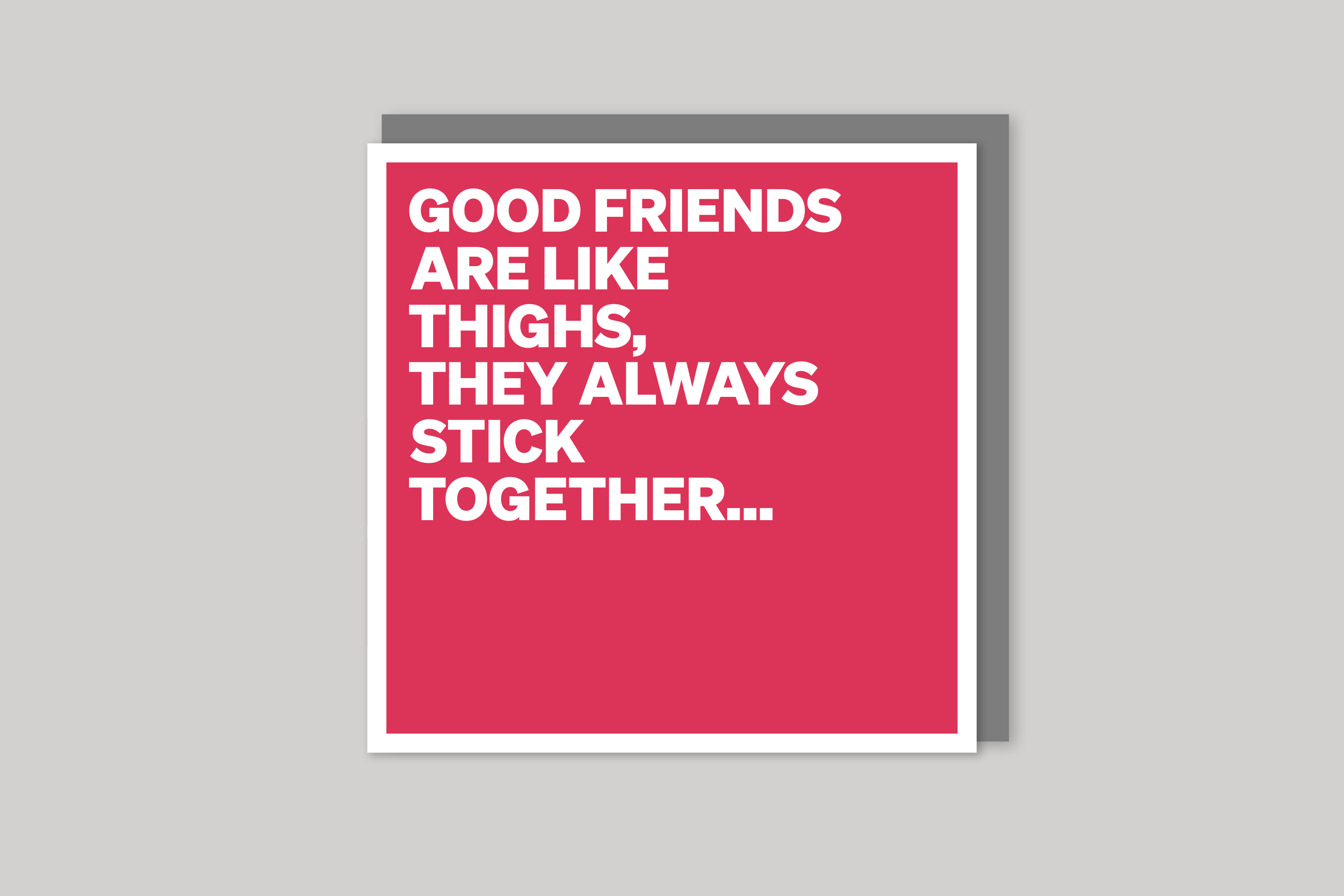 Stick Together from The Other Side range of quotation cards by Icon, back page.