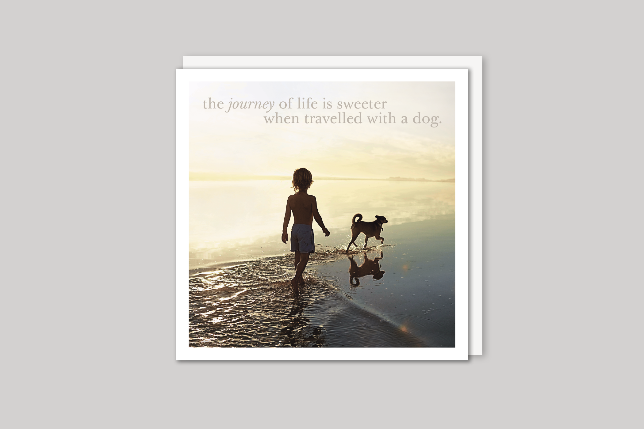 The Journey of Life from Every Picture range of greeting cards  by Icon, back page.