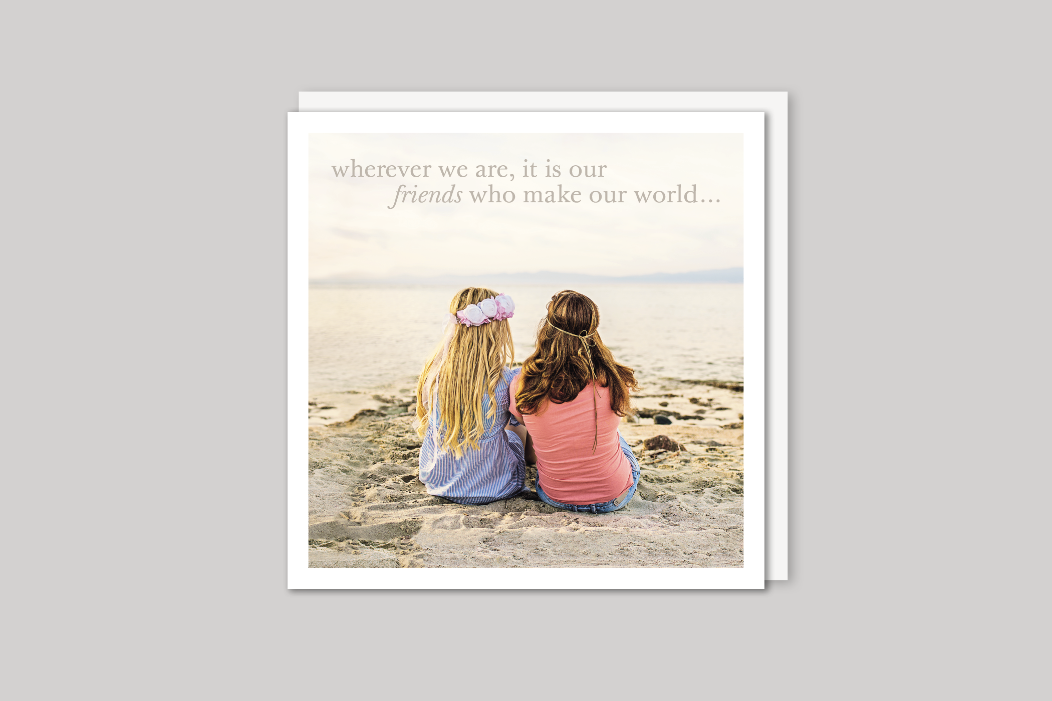 Wherever We Are from Every Picture range of greeting cards  by Icon, back page.