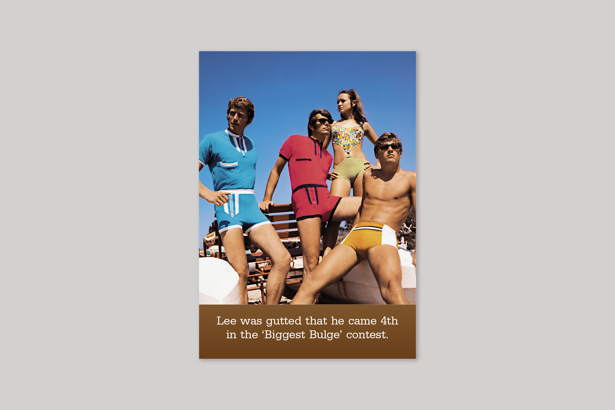 Biggest Bulge from Blush humour range of greeting cards by Icon.