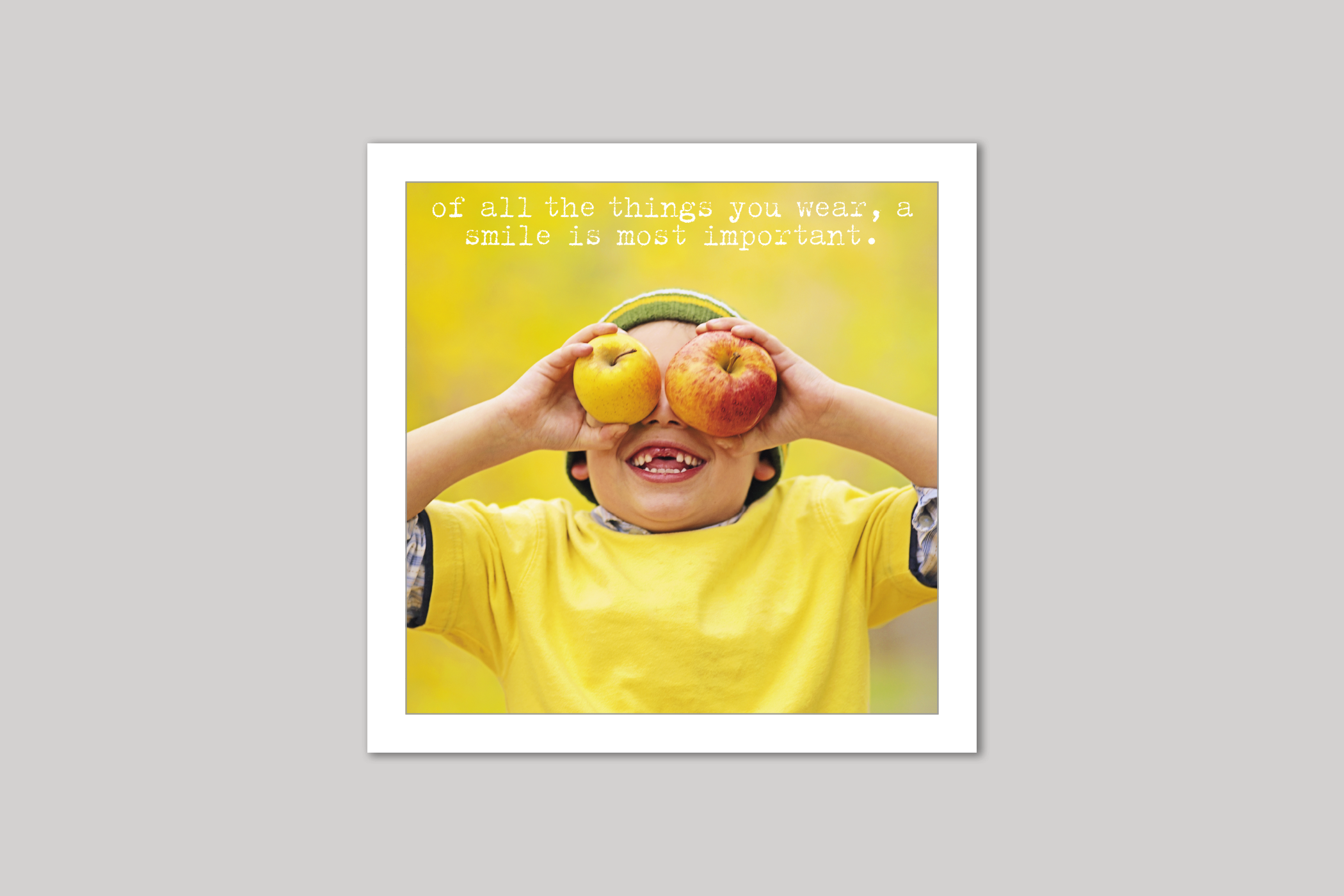 Smile from Life Is Sweet range of greeting cards by Icon.