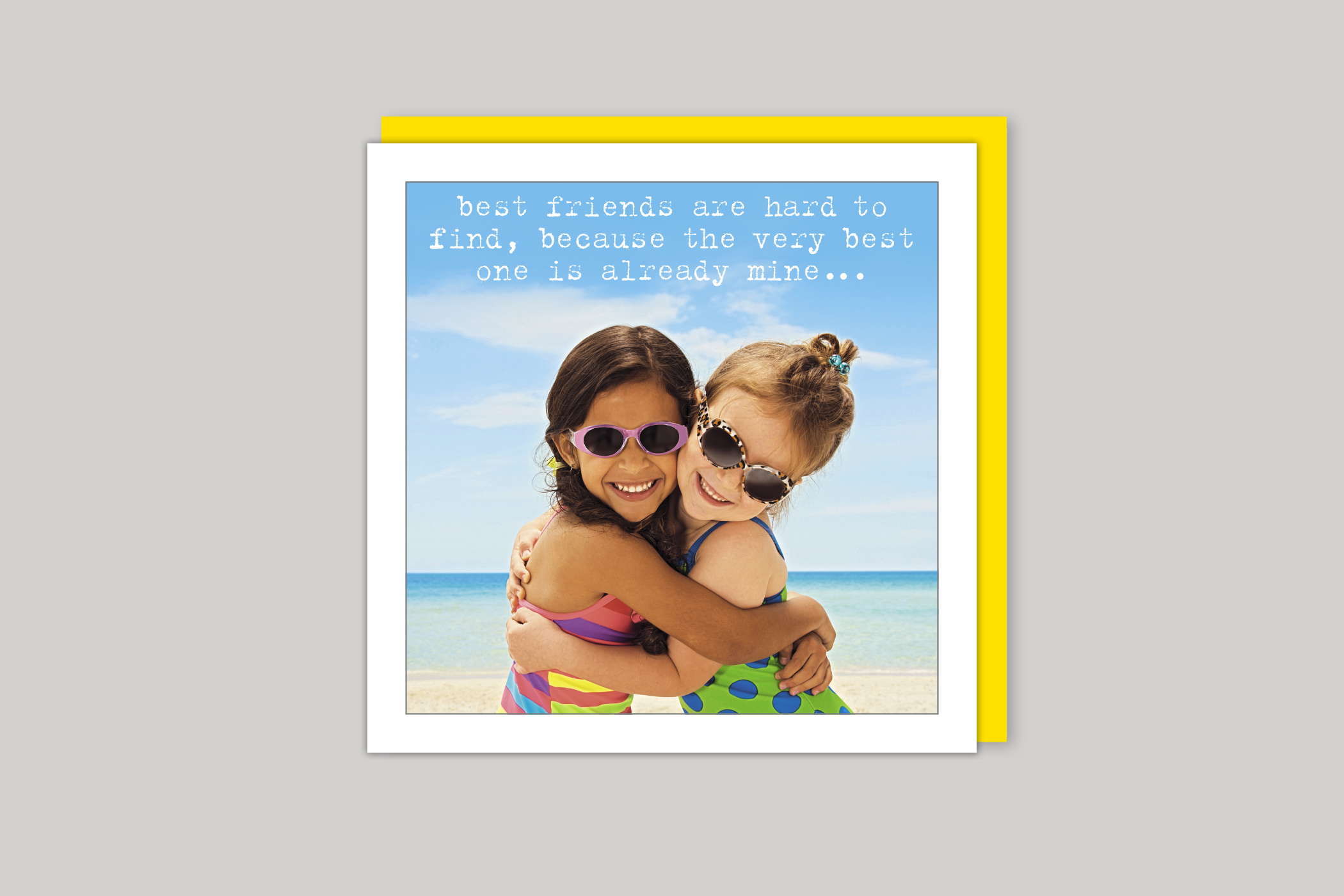 My Best Friend from Life Is Sweet range of greeting cards by Icon, back page.