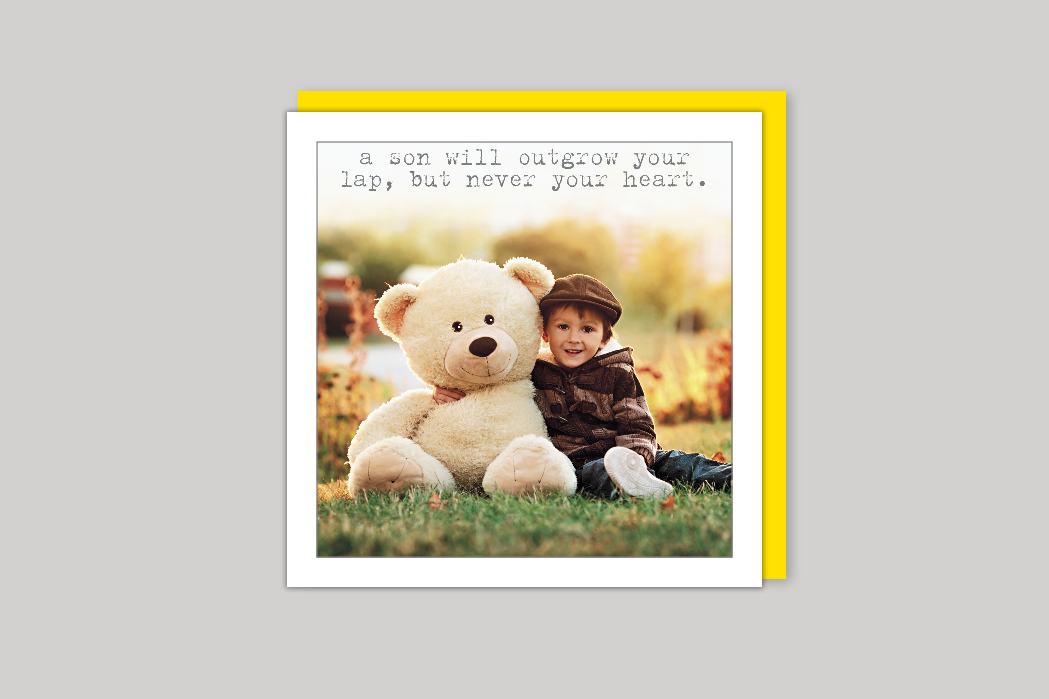 A Son Son card from Life Is Sweet range of greeting cards by Icon, back page.