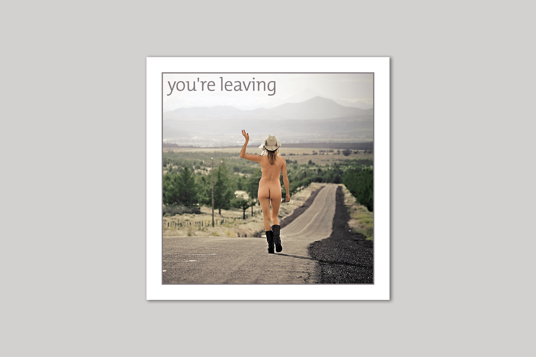 See Ya you're leaving card from Exposure Silver Edition range of greeting cards by Icon.