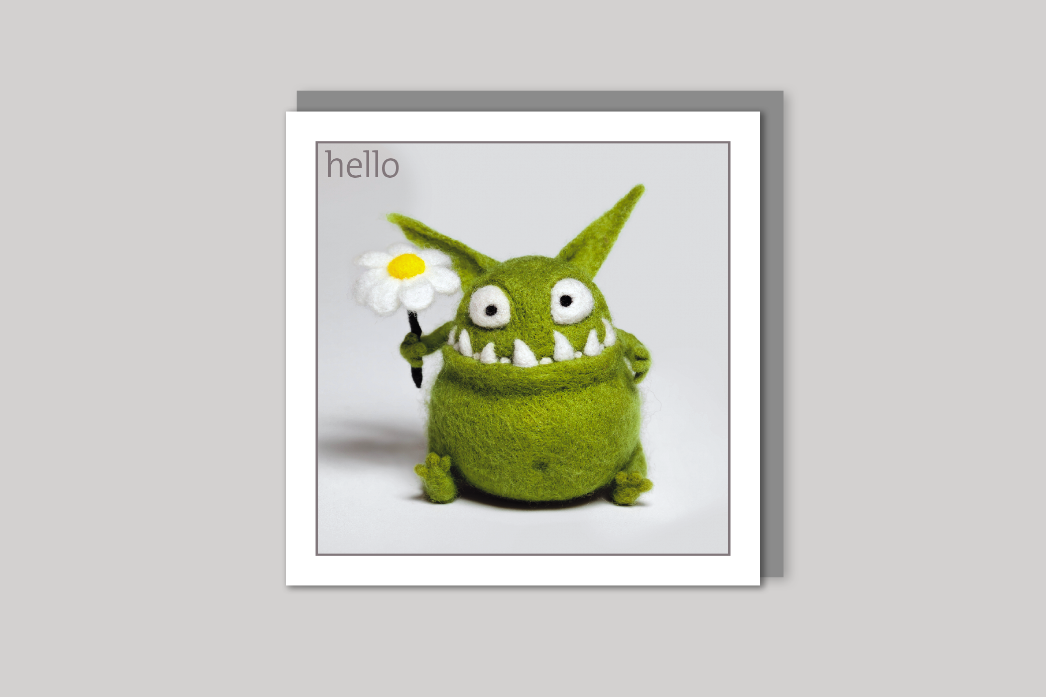 Hello from Exposure Silver Edition range of greeting cards by Icon, back page.