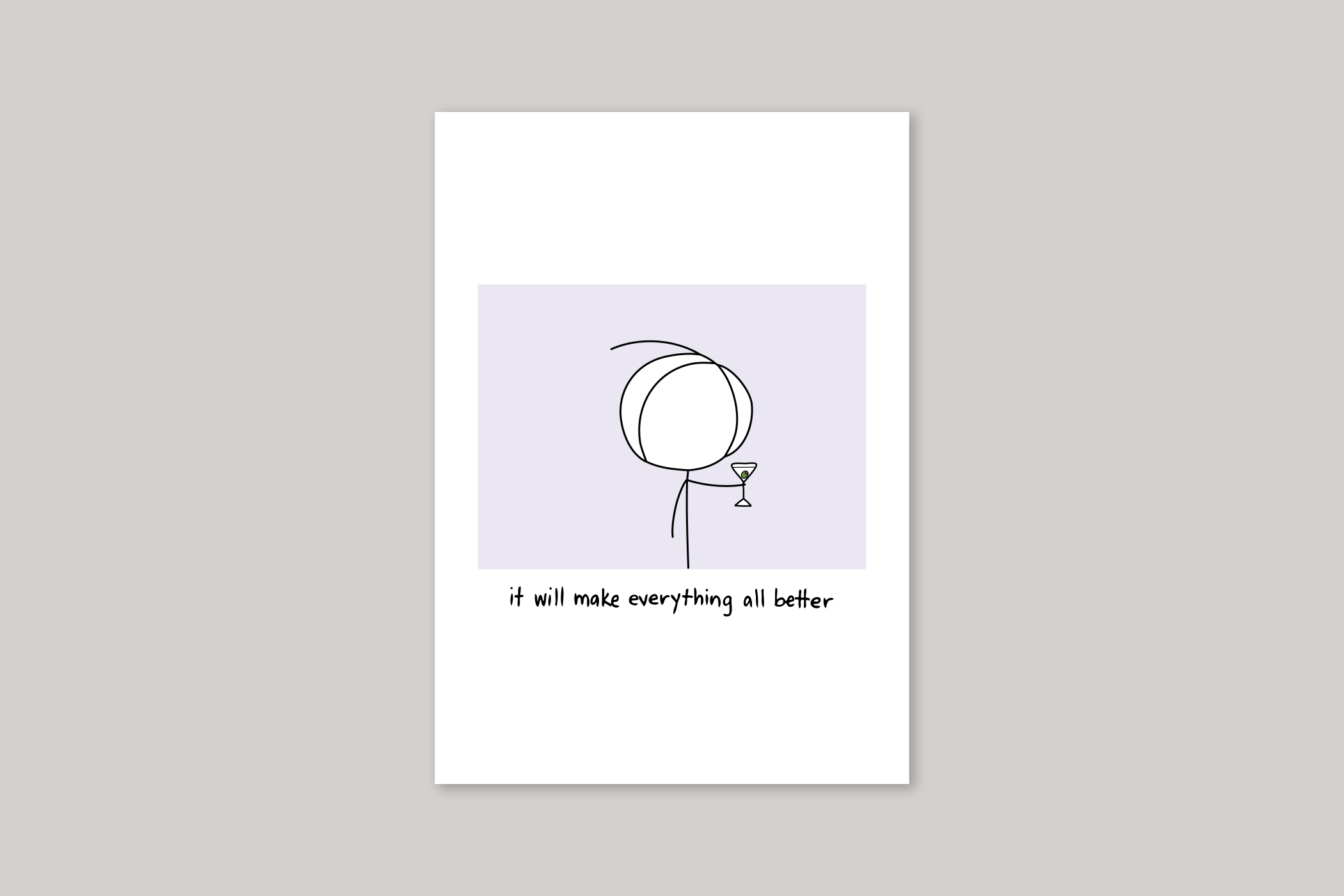 Make Everything Better humorous illustration from Mean Cards range of greeting cards by Icon.