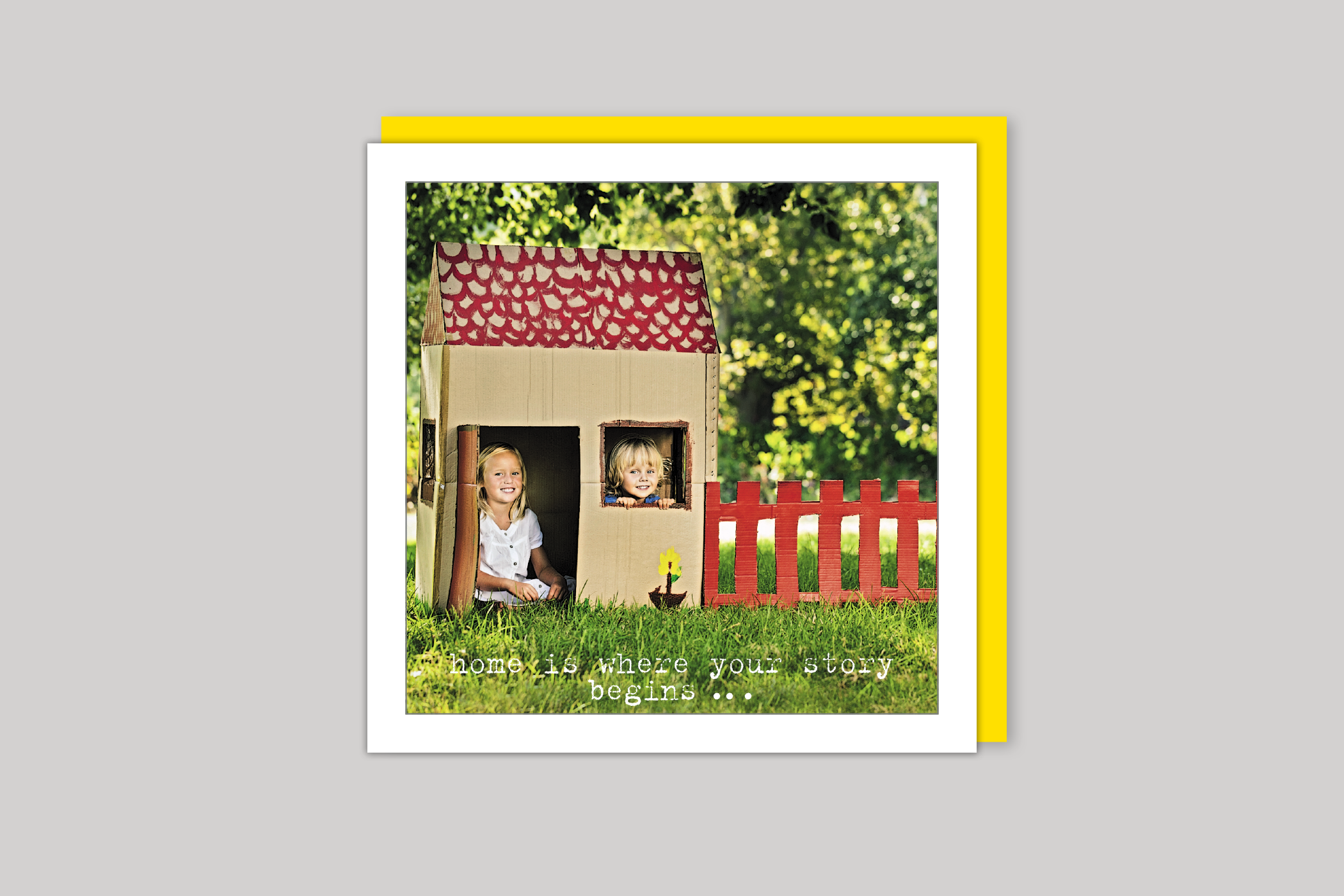 Home Is....  new home card from Life Is Sweet range of greeting cards by Icon, back page.