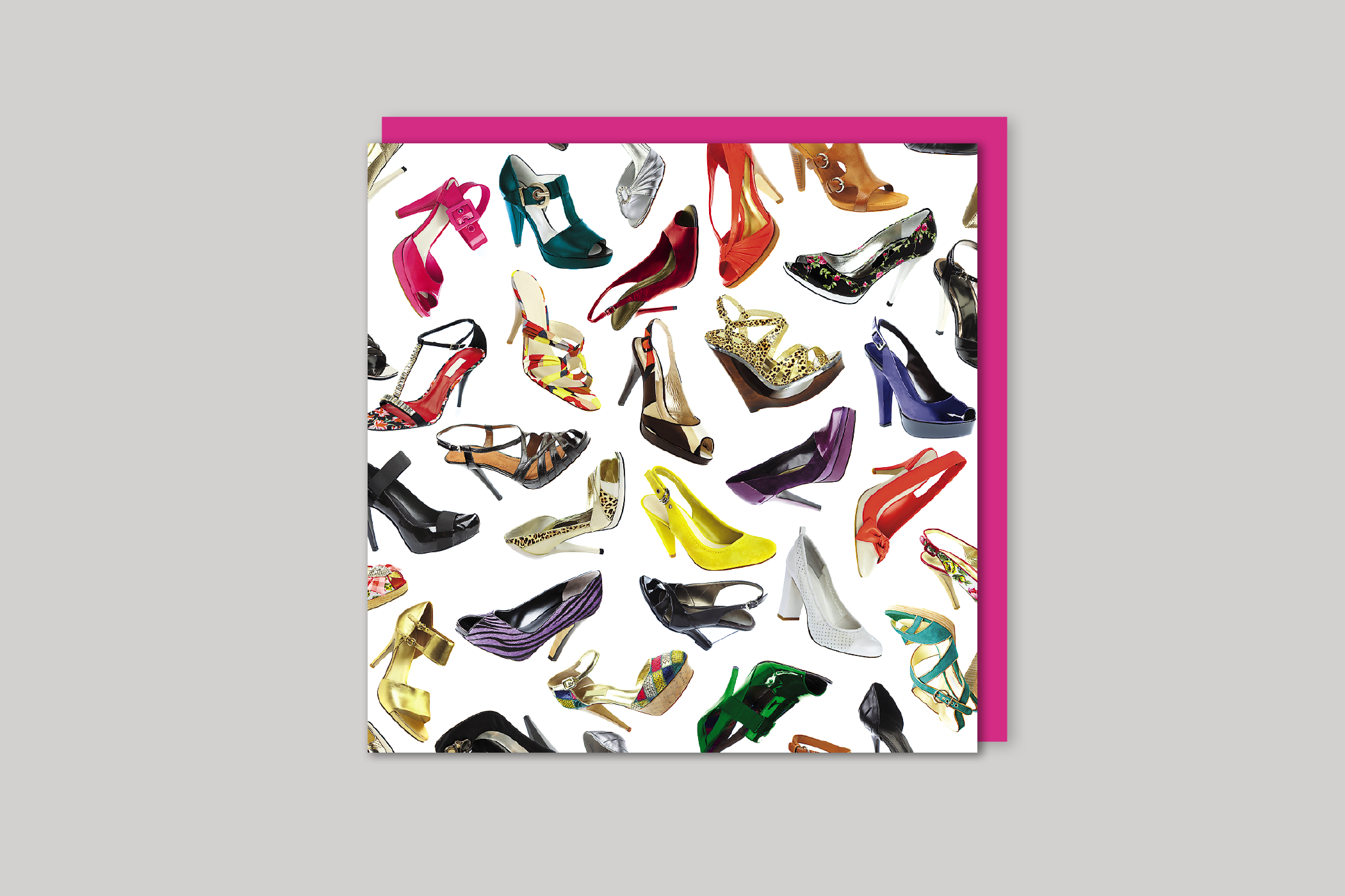 High Heels from Exposure range of photographic cards by Icon, back page.