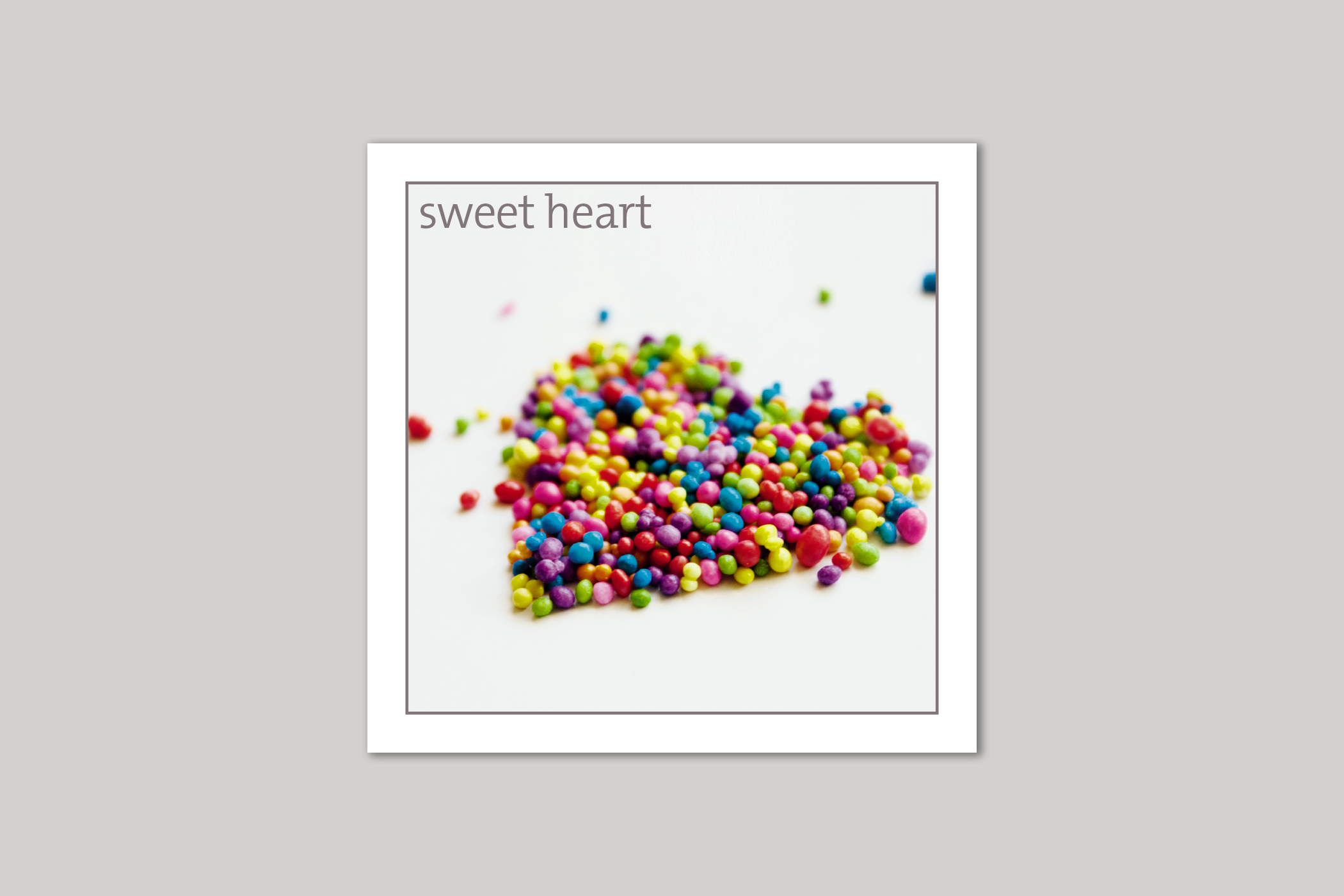 Sweet Heart from Exposure Silver Edition range of greeting cards by Icon.