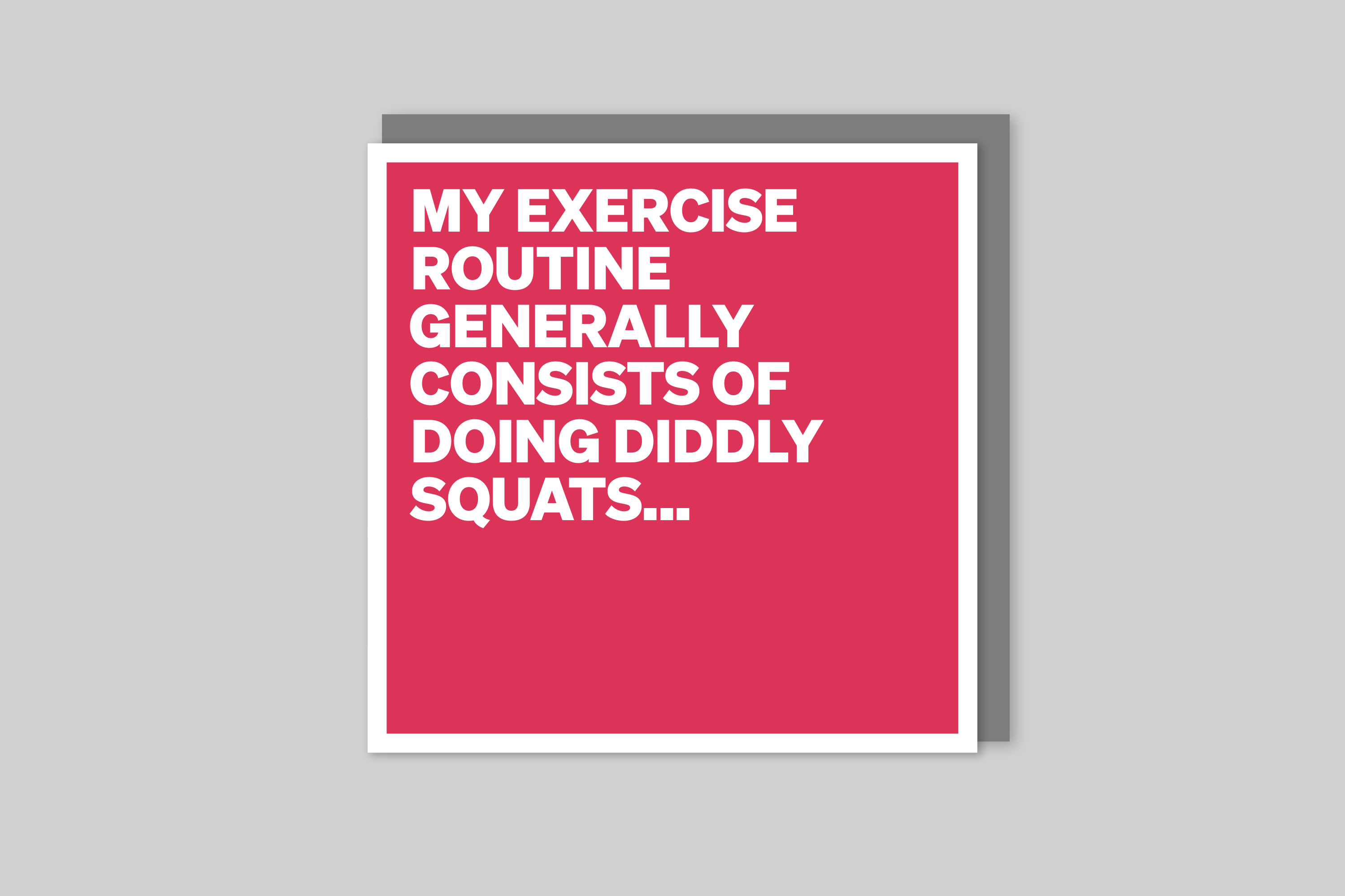 Diddly Squats from The Other Side range of quotation cards by Icon, back page.