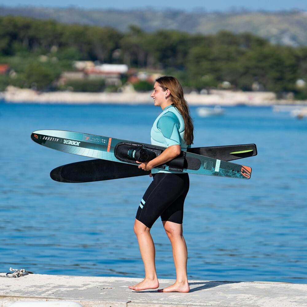 Jobe Allegre 67in Combo Water Skis w/ Bindings Action 2