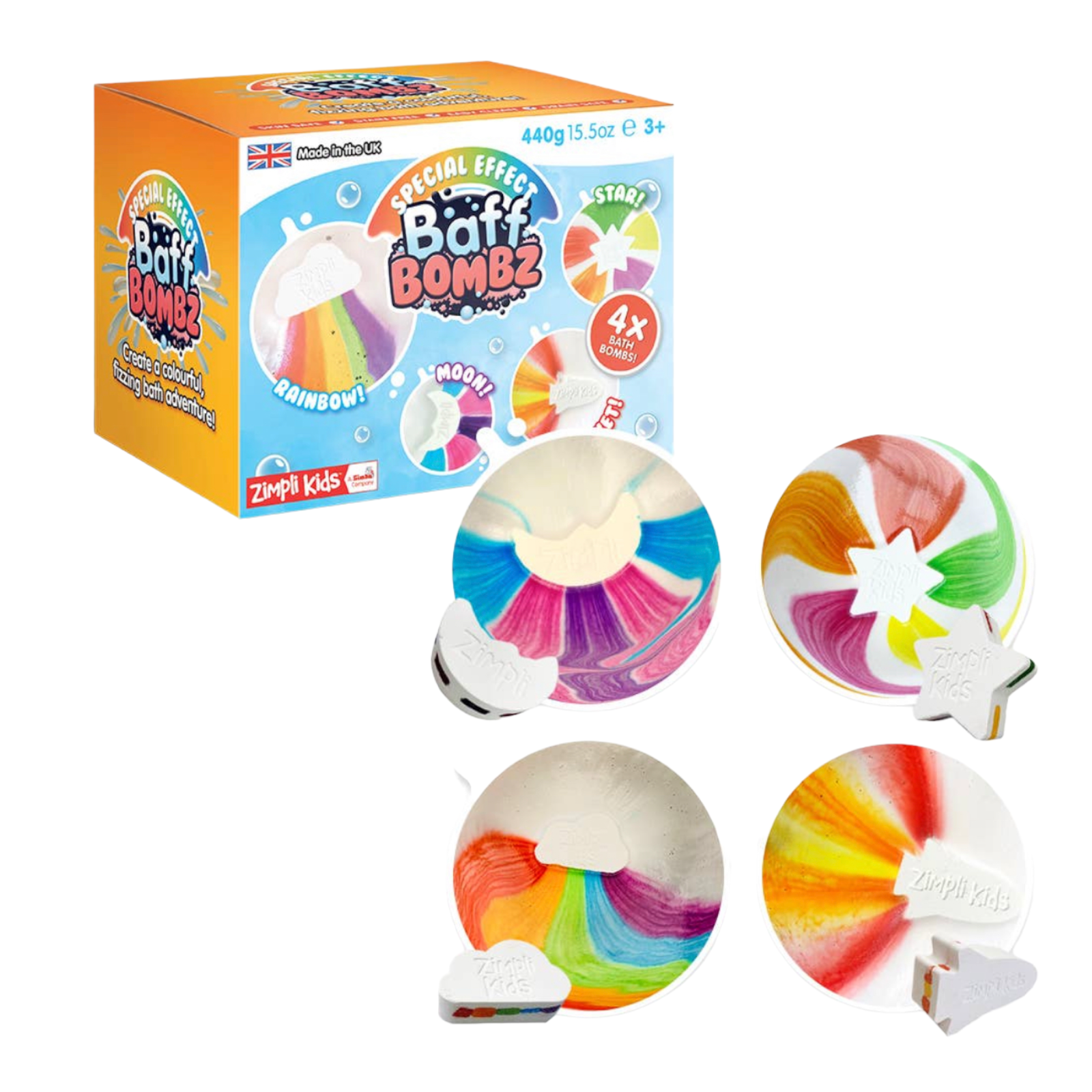 Colourful discount bath bomb