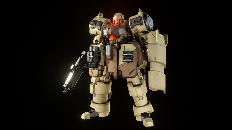 Sheik Mainland 1/144 Zarov (Desert Yellow) - Gunpla San