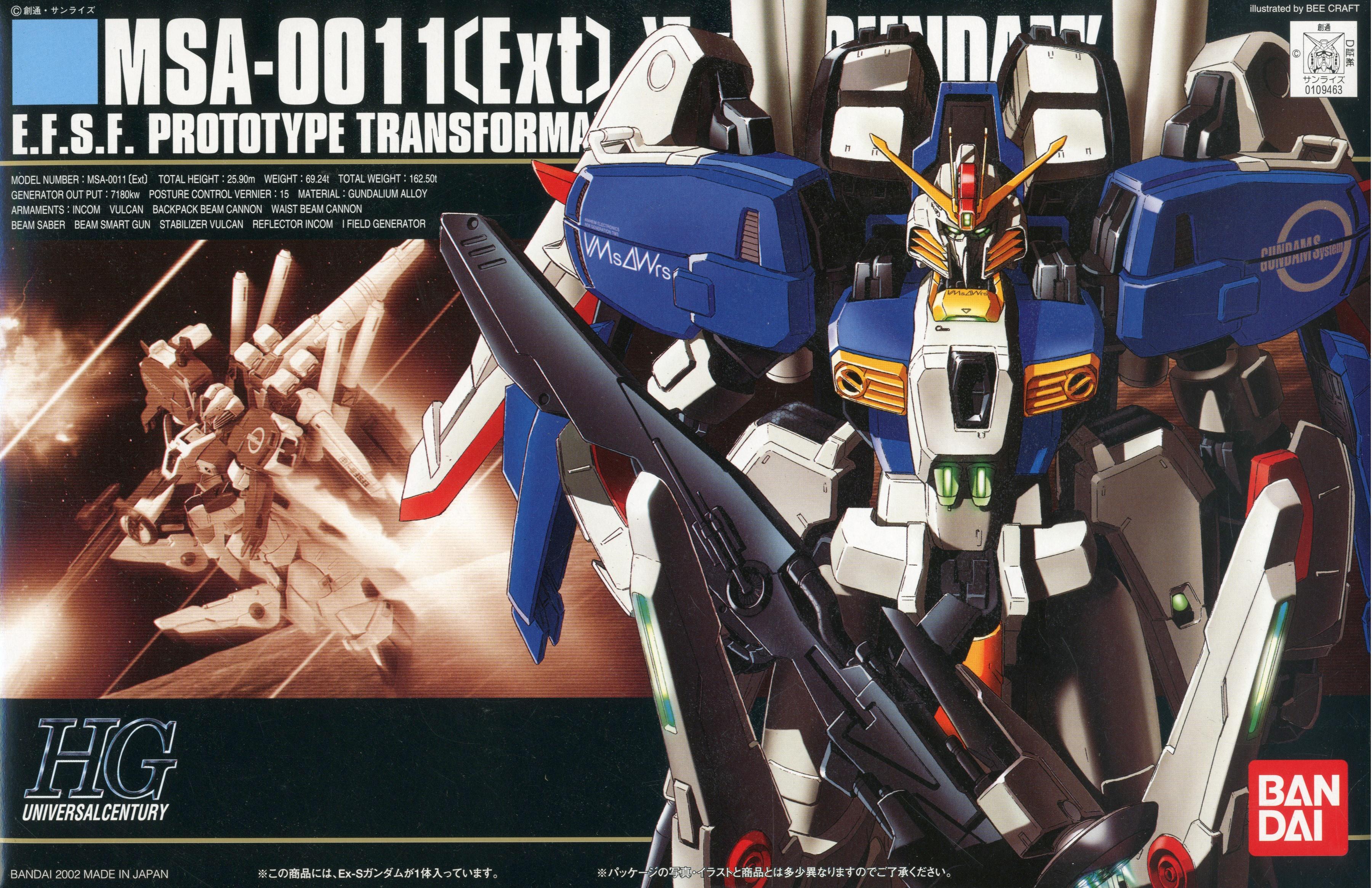 HGUC 1/144 MSA-0011 (Ext) Ex-S Gundam