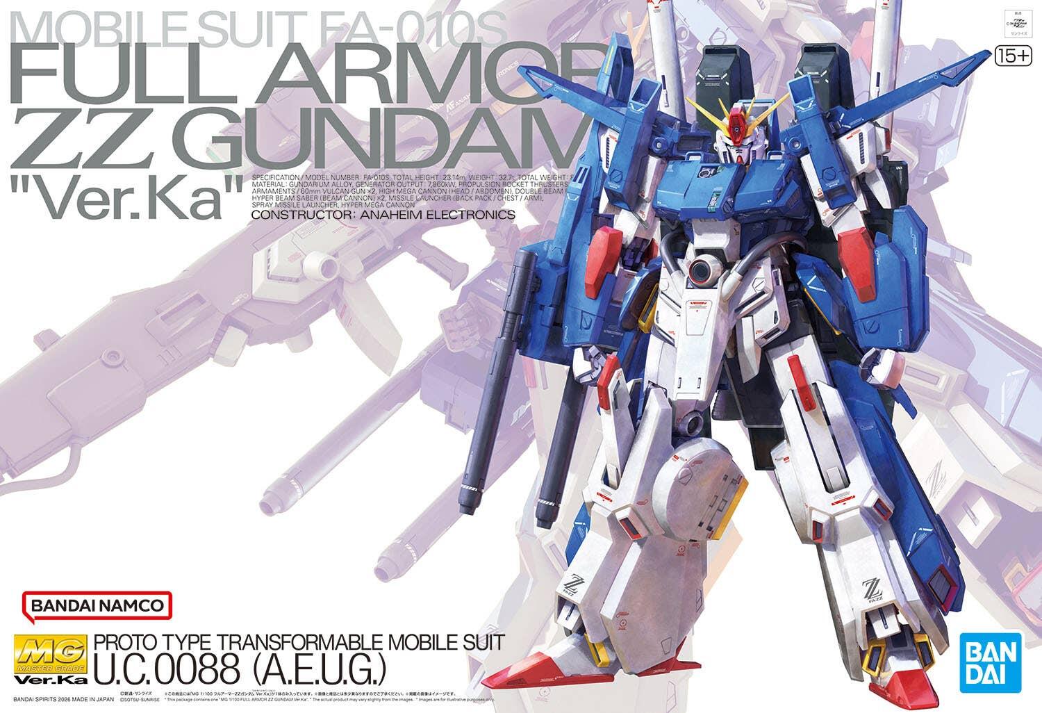MG 1/100 強化型ZZガンダム Ver.Ka Amazon | BANDAI MG 1/100 強化型ダブルゼータガンダム Ver.Ka