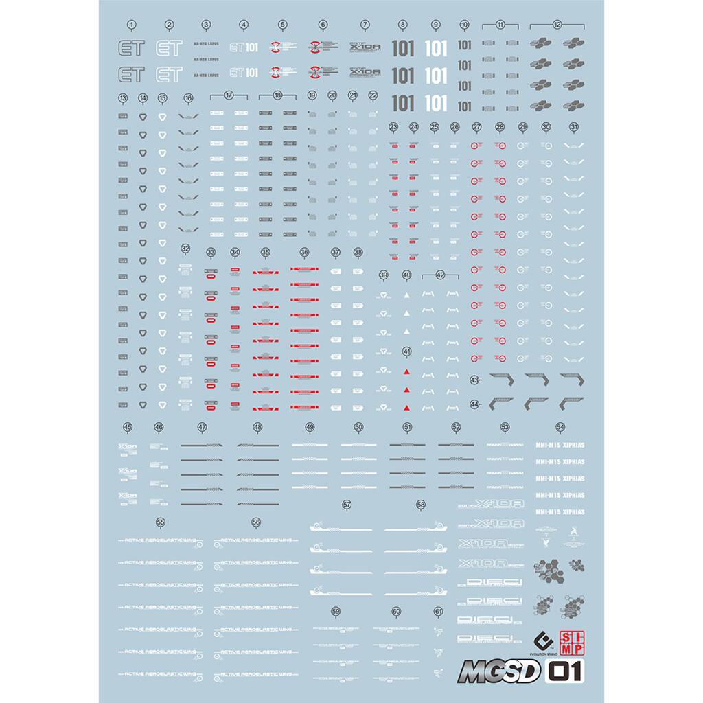 EVO Water Decal - MGSD Freedom Gundam