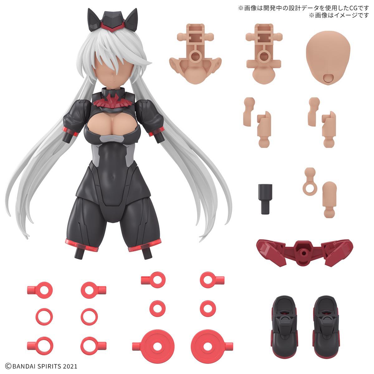 Kit BANDAI 30MS Option Parts Set 17 – Costume Secouriste Couleur A, Modèle Plastique Japon