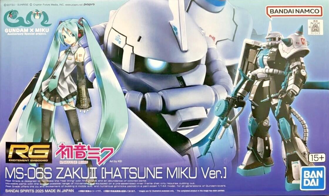 ロボット MS-06S ZAKU II HATSUNE MIKU Ver. RG 1/144 MS-06S Zaku II [Hatsune Miku Ver.] Premium Bandai