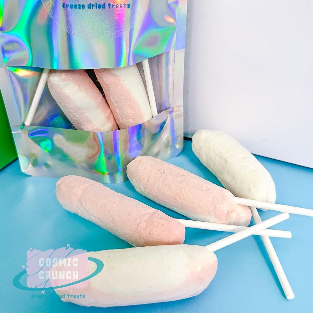 Freeze Dried Raspberry & Milk Lollies Cosmic Crunch
