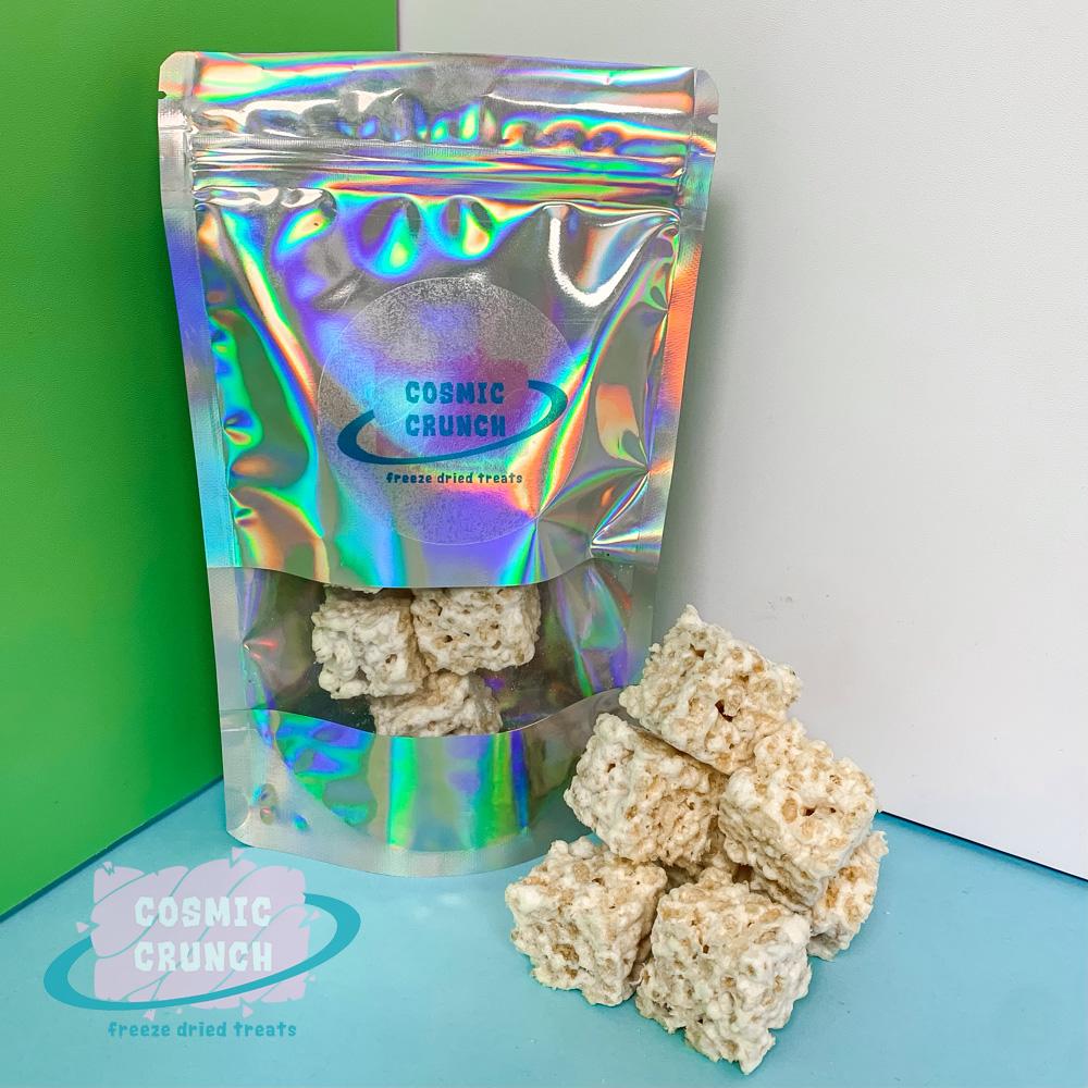 Freeze Dried Marshmallow Rice Crispy Bites Cosmic Crunch