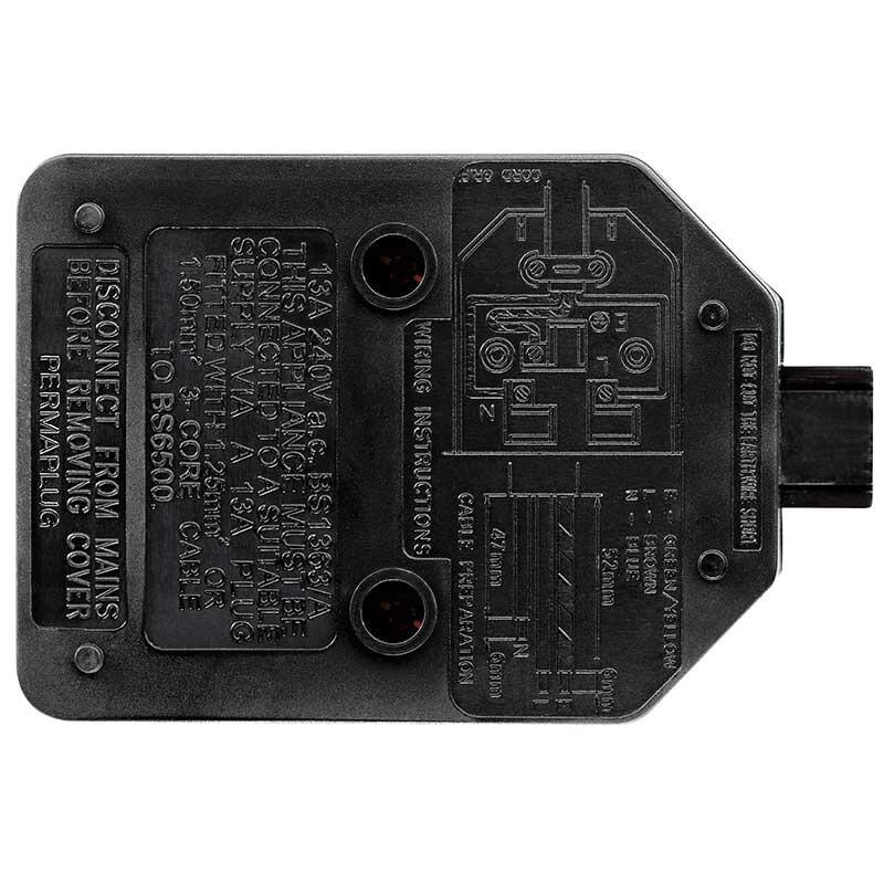 13A HEAVY DUTY BLACK 1 GANG TRAILING SOCKET - ELS13B