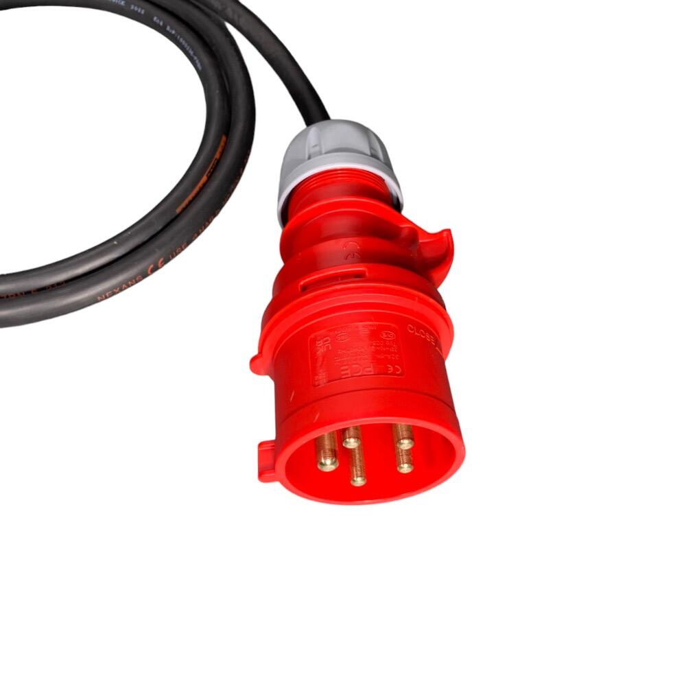 415V 32A 5Pin 3P+N+E IP44 Red Plug PCE 025-6