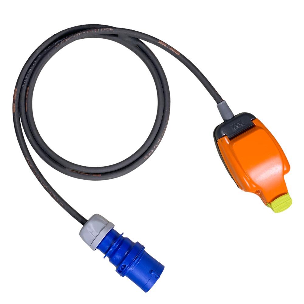 16A 16A Plug To 13A 1Gang IP54 Waterproof Socket 230V Heavy Duty Adaptor