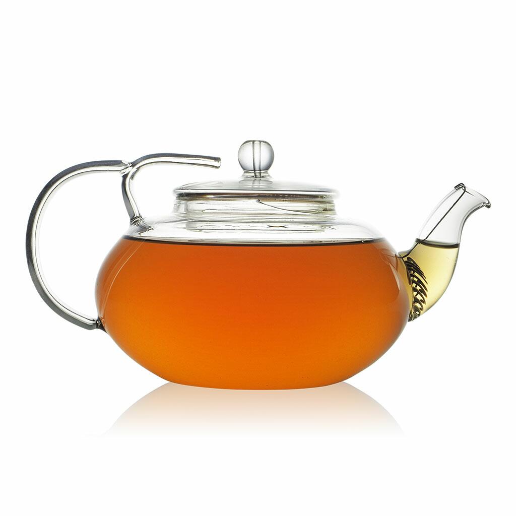 Lotus Glass Teapot Full