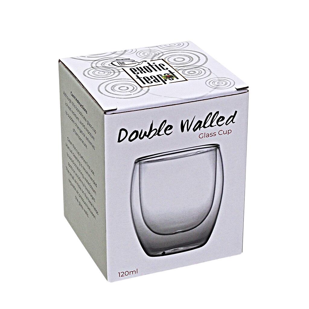 Double Wall Clear Glass Cup Pack