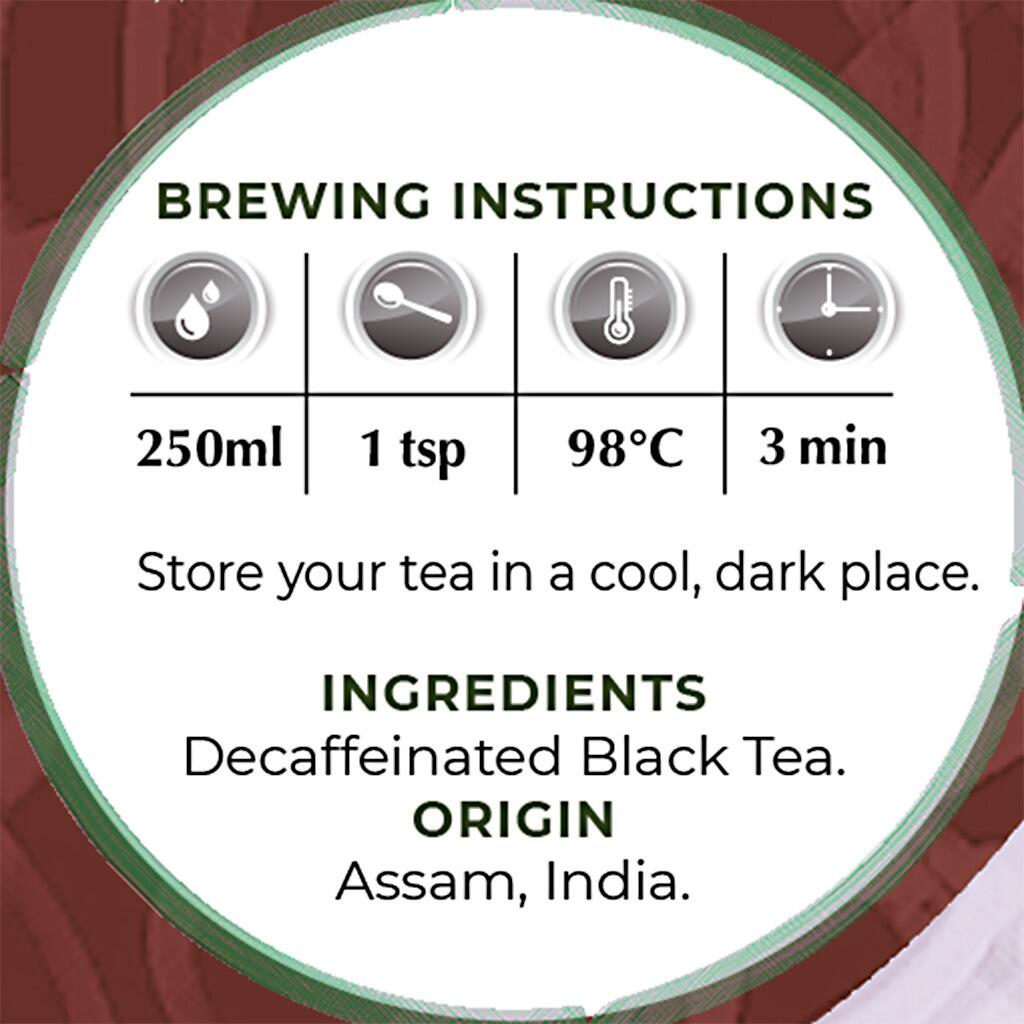 Assam Decaf Black Tea Instructions