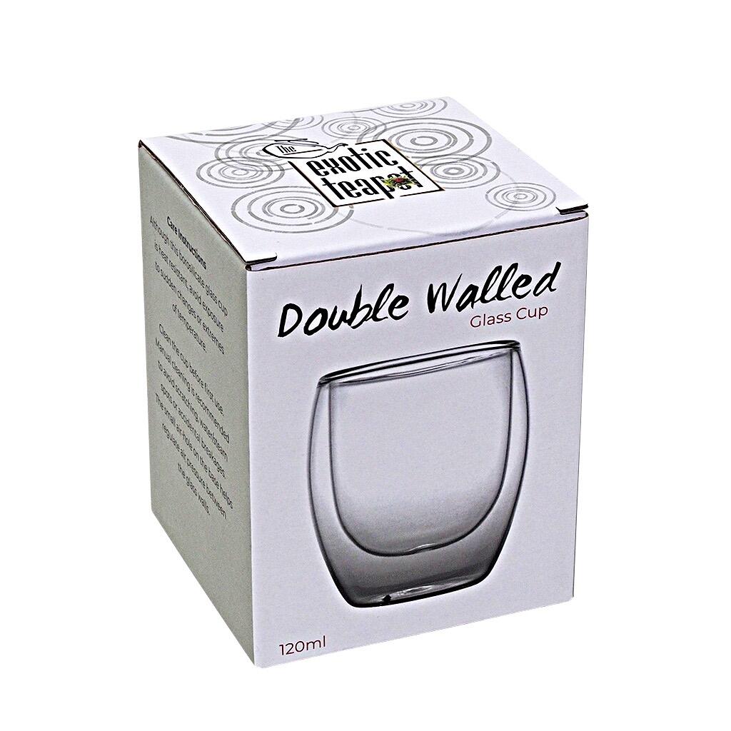 Double Walled Glass Cup 120ml Pack