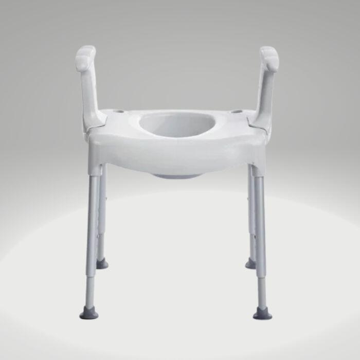SVOPES Commode Chair, Bedside Commode With Wider Toilet Seat, 7-Level Adjustable Height 5.8L - View #8