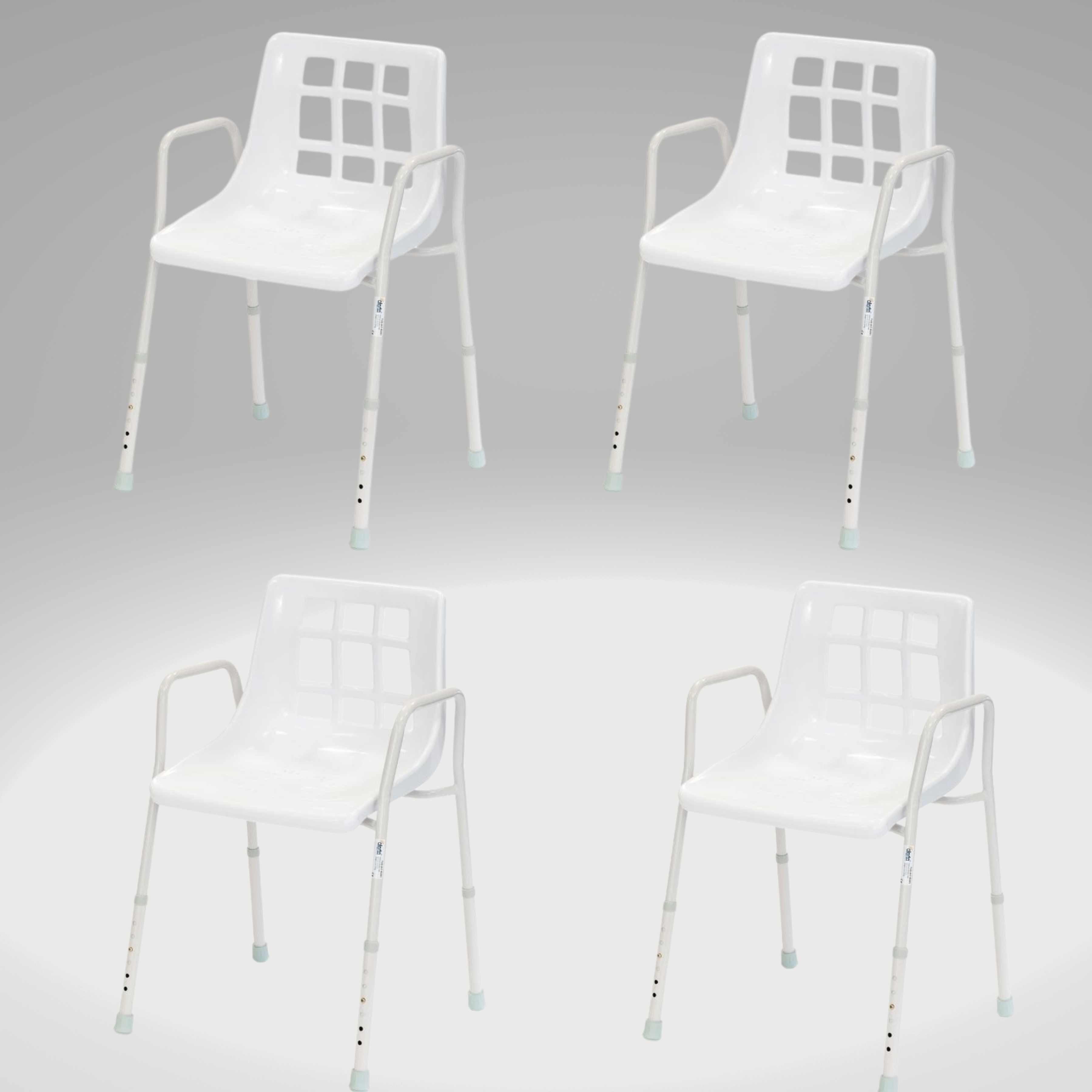 Alerta Stationary Shower Chair Adjustable Height Care Home Medical Products