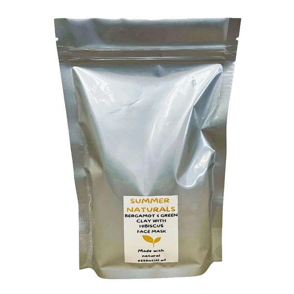 Green Clay, Bergamot and Hibiscus Face Mask