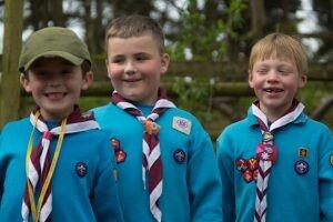 This is an image of children in Scout Association Beavers uniforms
