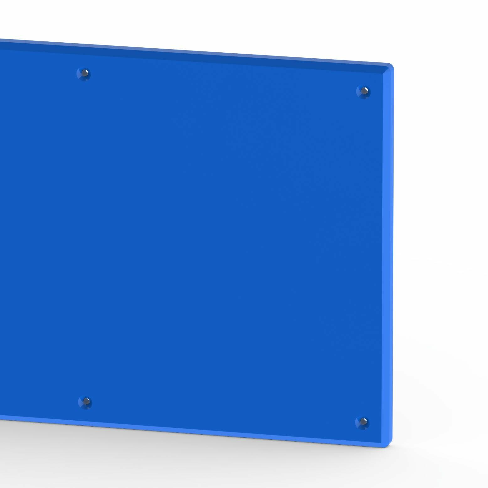 Blue crash door bumper