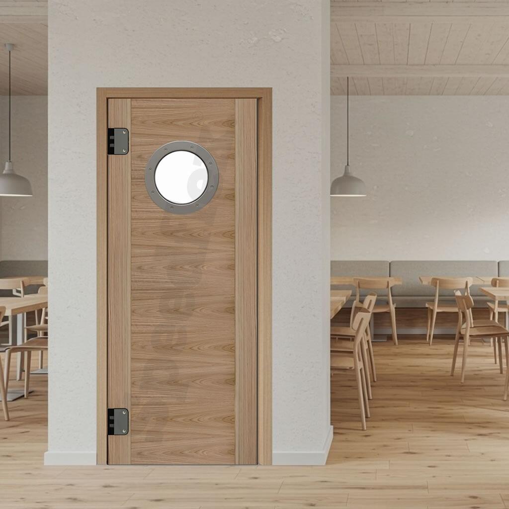 Oak timber swing door