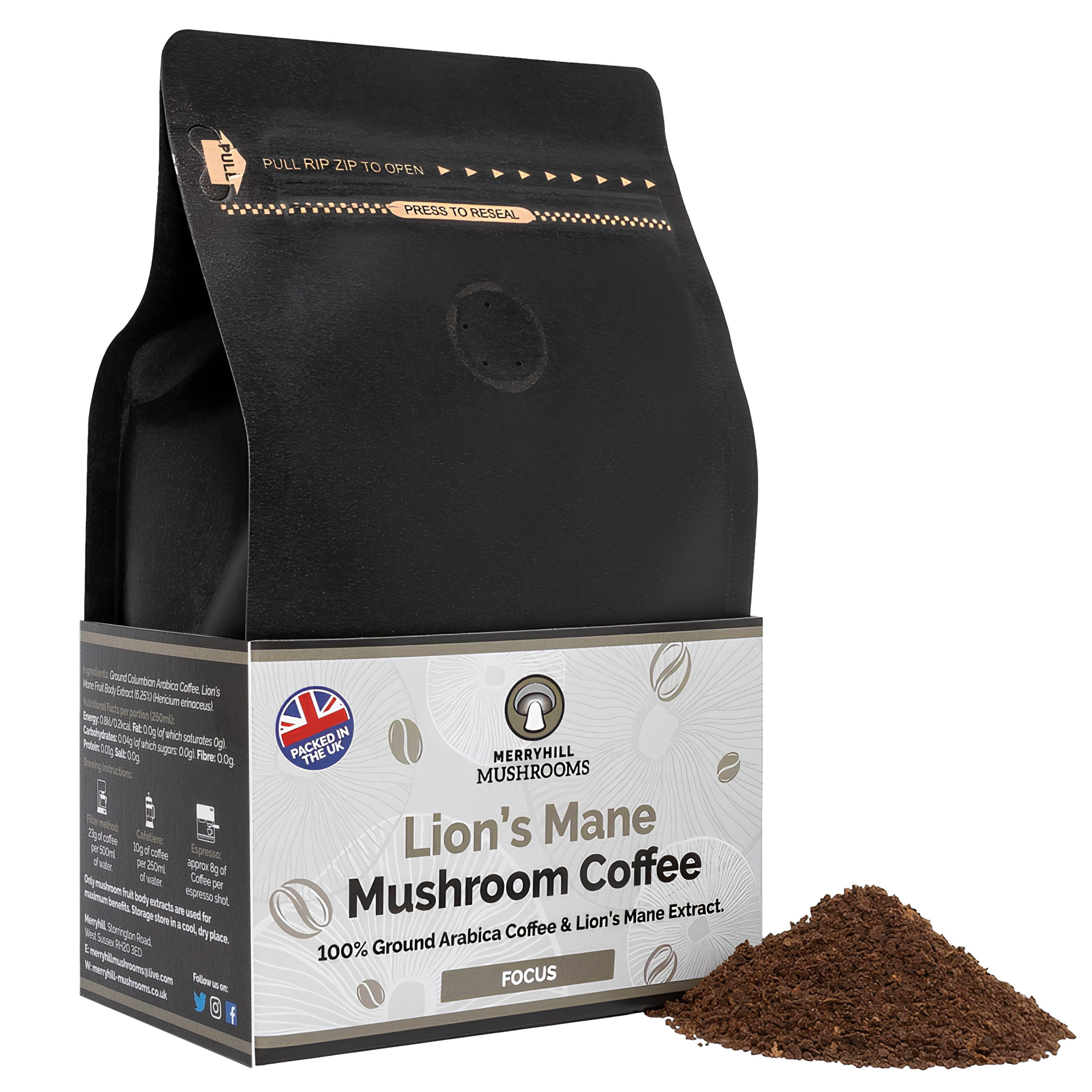 Lion’s Mane Mushroom Coffee & Hot Chocolate Best Mushroom Coffee UK Merryhill Mushrooms