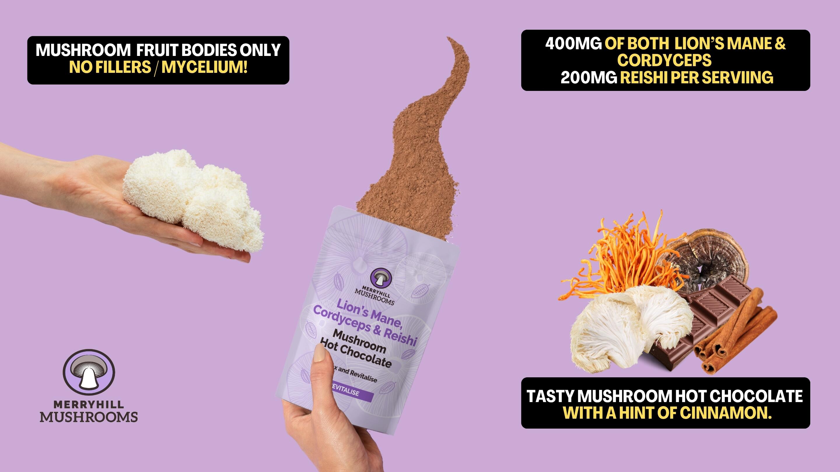 Mushroom Hot Chocolate Infographic