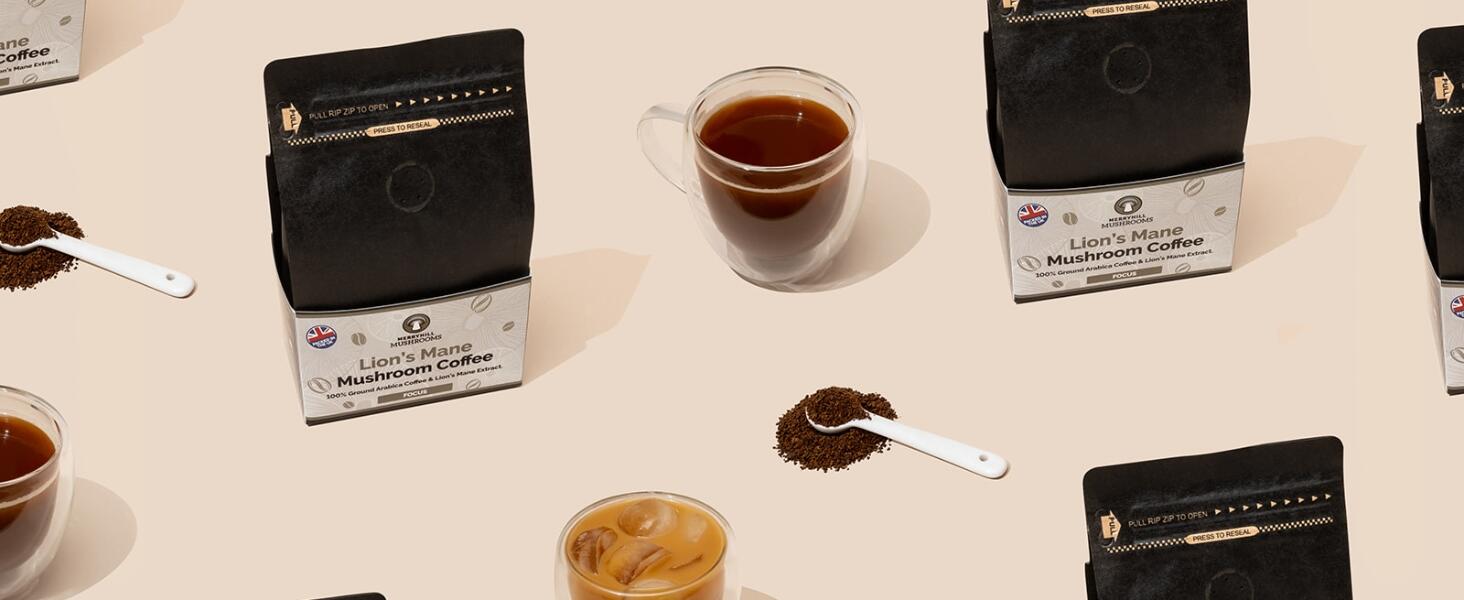 250g Ground Mushroom Coffee Banner