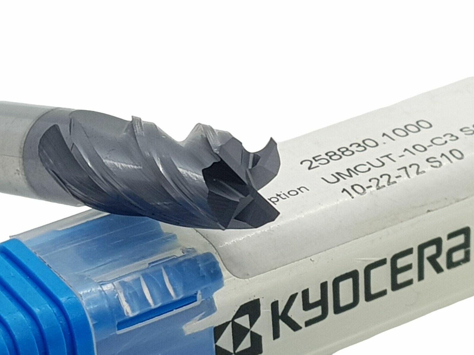 10mm Solid Carbide End Mill 4 Flute Kyocera