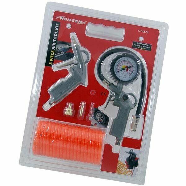 Spray Gun Kit 3pcs Air Duster Gun, Inflator With