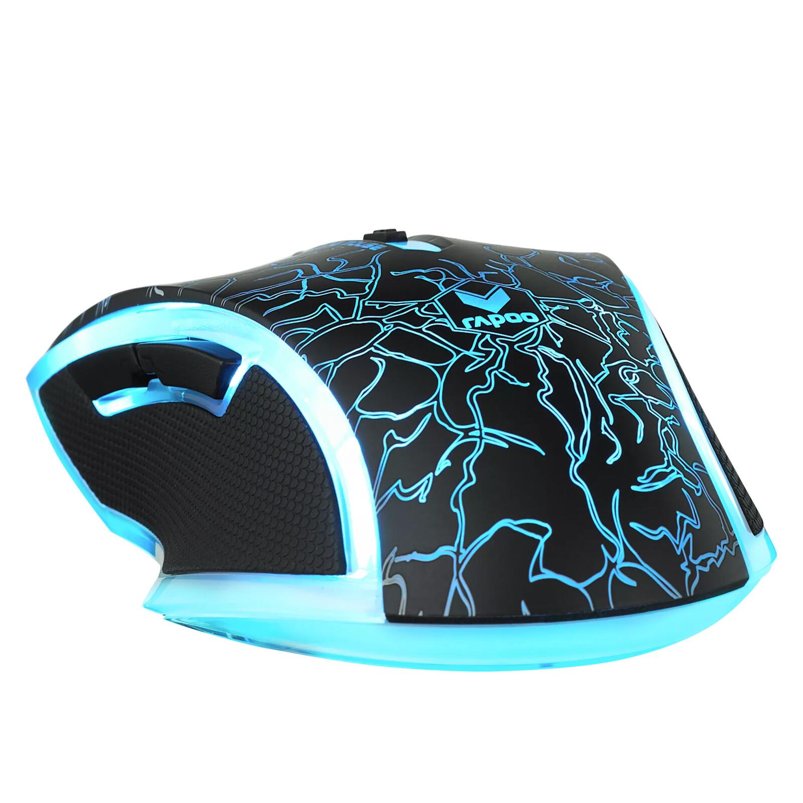 Rapoo V20S Black Gaming Mouse, 3000 DPI Ambidextrous RGB, 6400 FPS ...