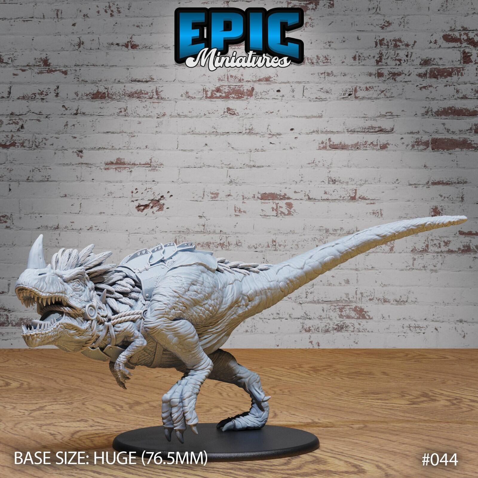 Epicsaurus Rex Horned Rex Dinosaur - Epic Miniatures
