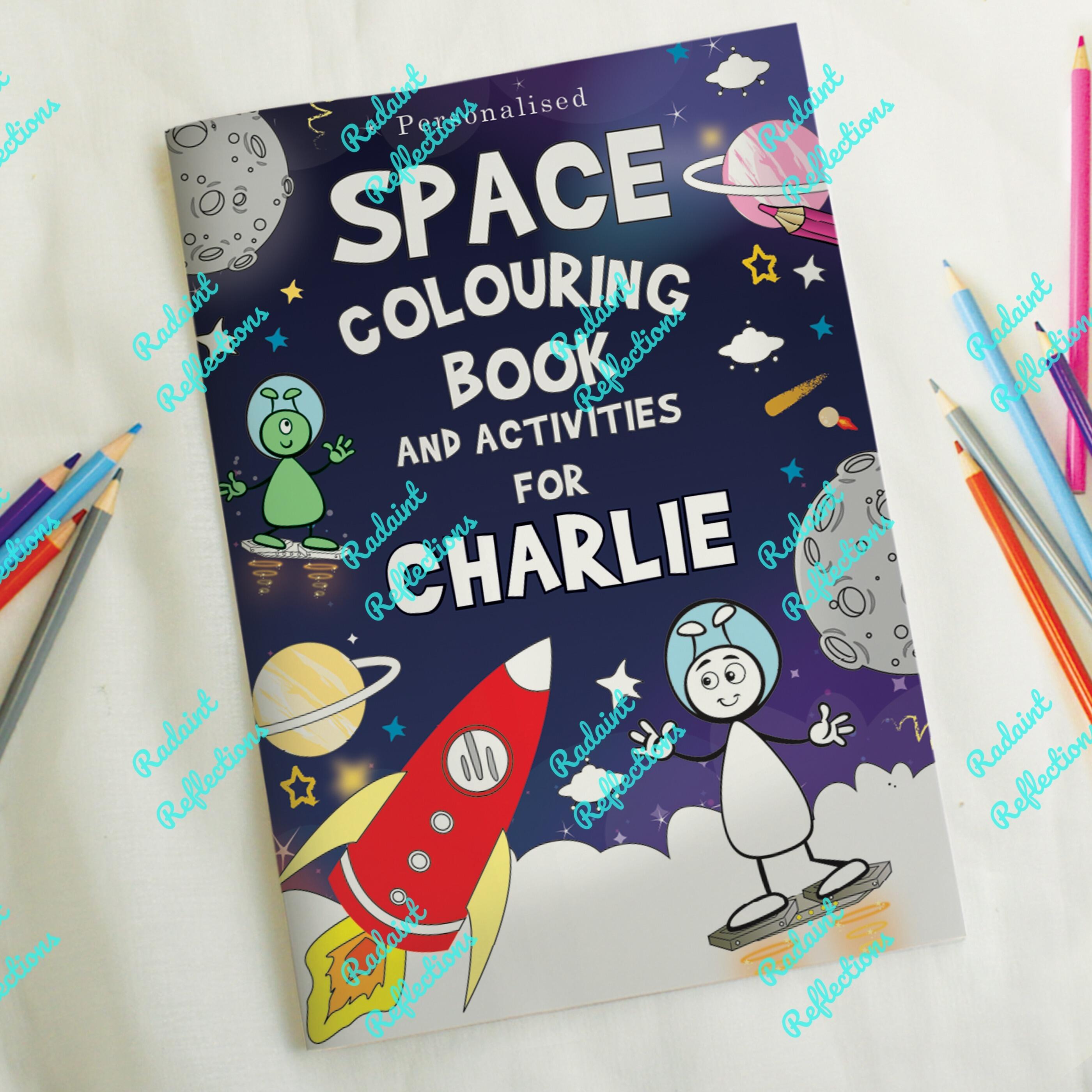 Personalised Space Colouring Book