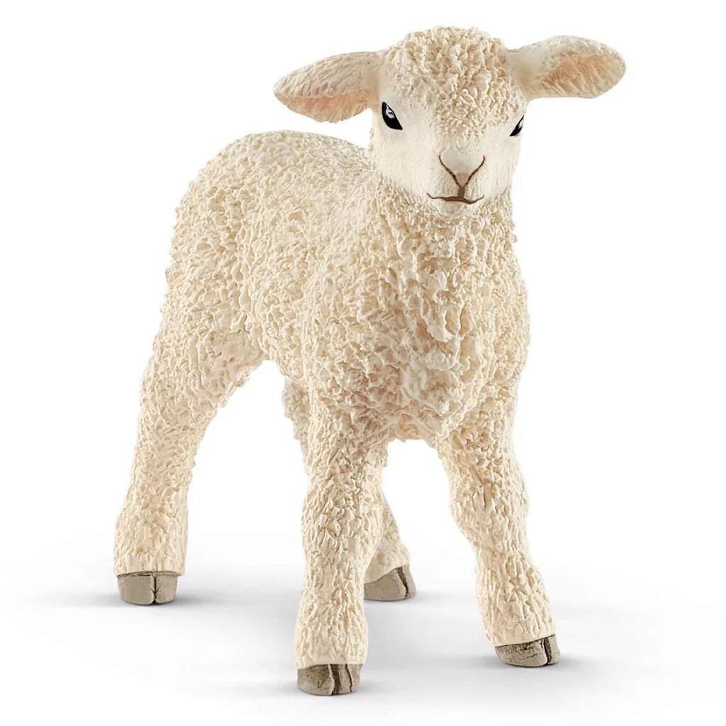 Realistic Toy Lamb Figure