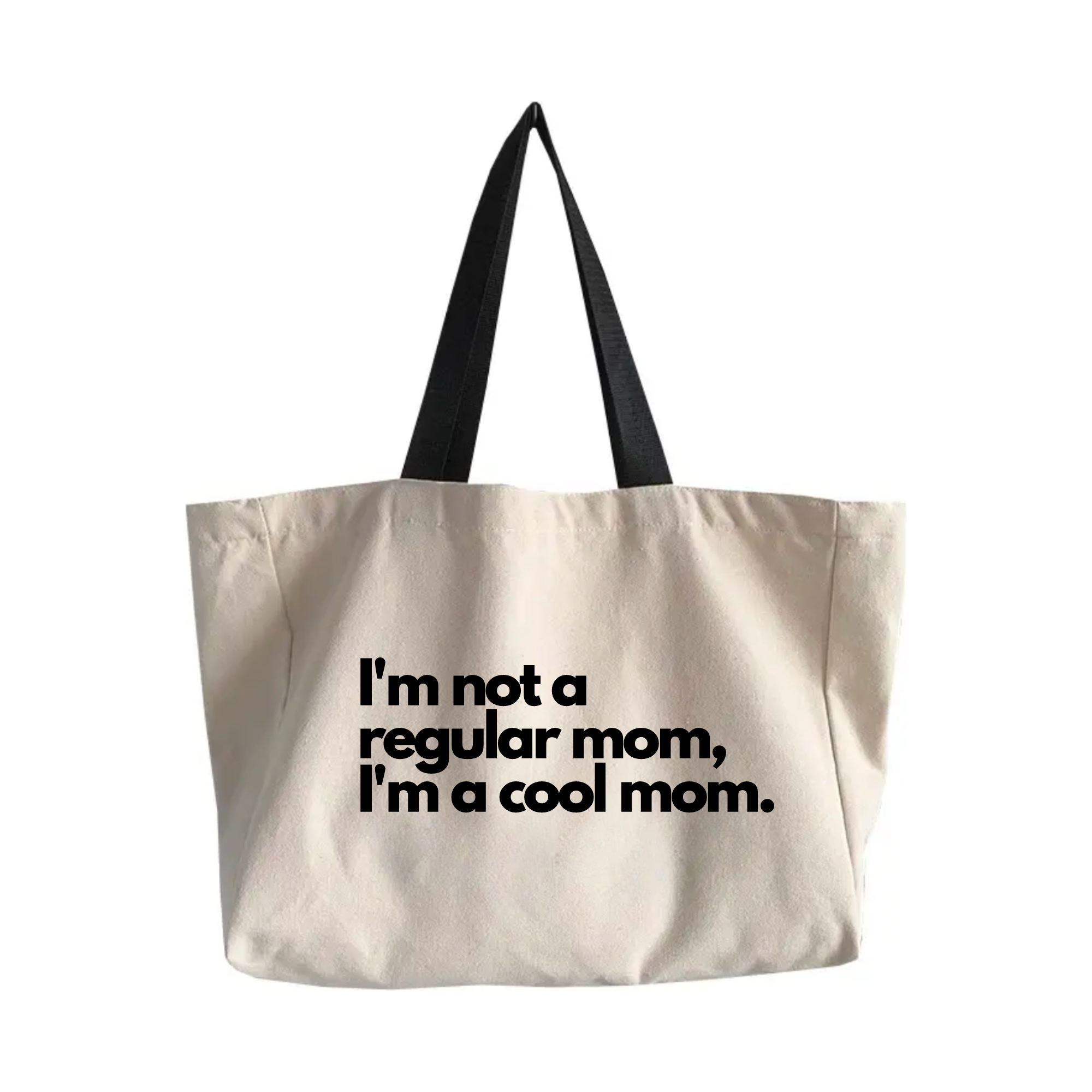 Cool Mom Canvas Stylish Tote Bag Tygkasse