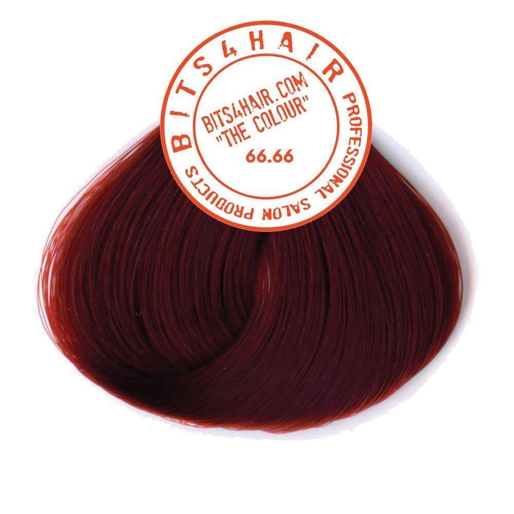 Color:red 55 Bits4Hair The Colour Intense Red 55.66–77.66 | Bold Red Hair Dye